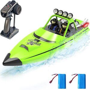 2.4GHz Remote Control Boats with LED Light, 20MPH Fast Speed Racing